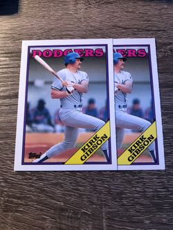 x2 1988 Topps Kirk Gibson #40t