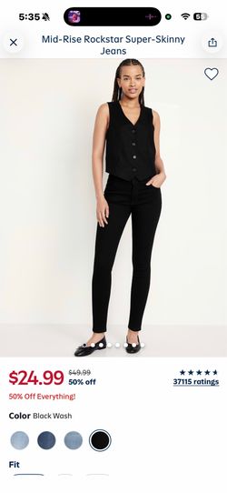Old navy rockstar super skinny jeans
