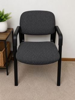 Gray fabric guest chair