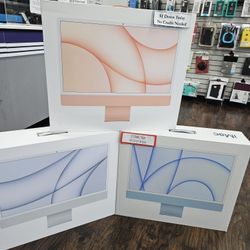 Apple iMac 24 Inch M1 2021 Desktop 512 GB 8 CPU / 8GPU / 8GB RAM / - PAYMENTS AVAILABLE With $1 DOWN - NO CREDIT NEEDED