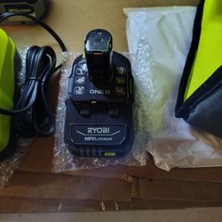 Ryobi tool bundle brand new radio Bluetooth power inverter charger bag battery light 18v one+ NEW One Plus LOOK