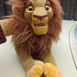 Walt Disney World DisneylandWalt Disney World Disneyland Lion King Simba Mufasa 25”Plush Rubber Face Puppet