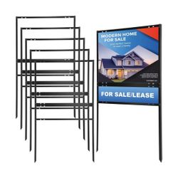 6 Pack Real Estate Yard Signs Metal H Frame
