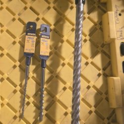 Hammer Drill Bits 1/4", 1/2", and 7/8". Brand New