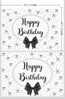 Coquette Happy Birthday Background
