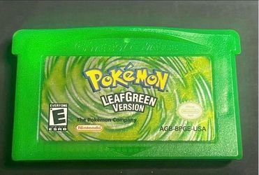 Authentic Pokemon Leaf Green GBA
