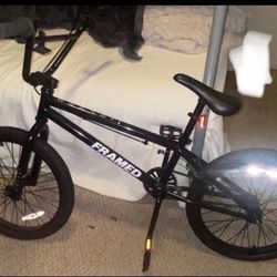 Framed BMX Bike Black I’m like 5’6. Trade a ps5