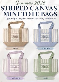 Trader  Joe’s mini stripes bags