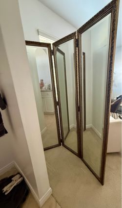 3-Panel Full Length Folding Mirror