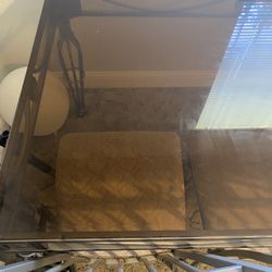 Nice Used Glass Dinning Table 