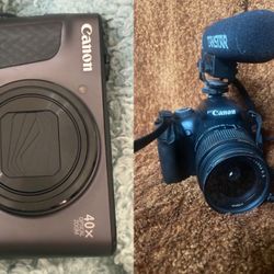 Canon PowerShot SX730 HS 20.3MP Point & Shoot Camera - Black, Canon EOS Rebel T3 12.2MP Digital