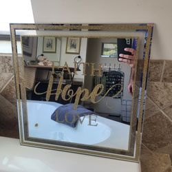 Faith Hope Love Mirror 17 17
