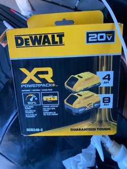 Brand new Dewalt XR powerpack 20V 4/8 AH drill battery