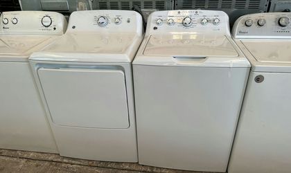 GE Basic Washer Dryer Set – Top Load Agitator