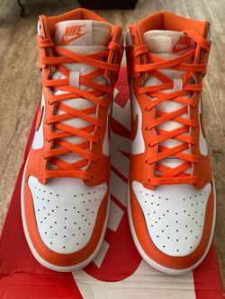 Nike Dunk High Orange White Sneakers