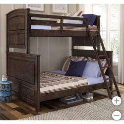 Brooklyn Twin Over Full Bunk Bed  With Mattresses 