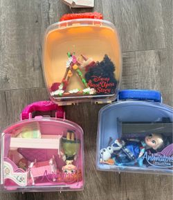 Disney Animators Collection Mini Doll Playset Lot of 3