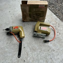 Vintage Black And Decker Power Tools 