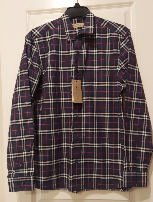 NEW 2 LARGE SIZE BURBERRY LONDON ENGLAND LONG SLEEVE SHIRT 💥PRICE IS REDUCED TO $150 EACH & FIRM BECAUSE I AM LEAVING TO EUROP !!