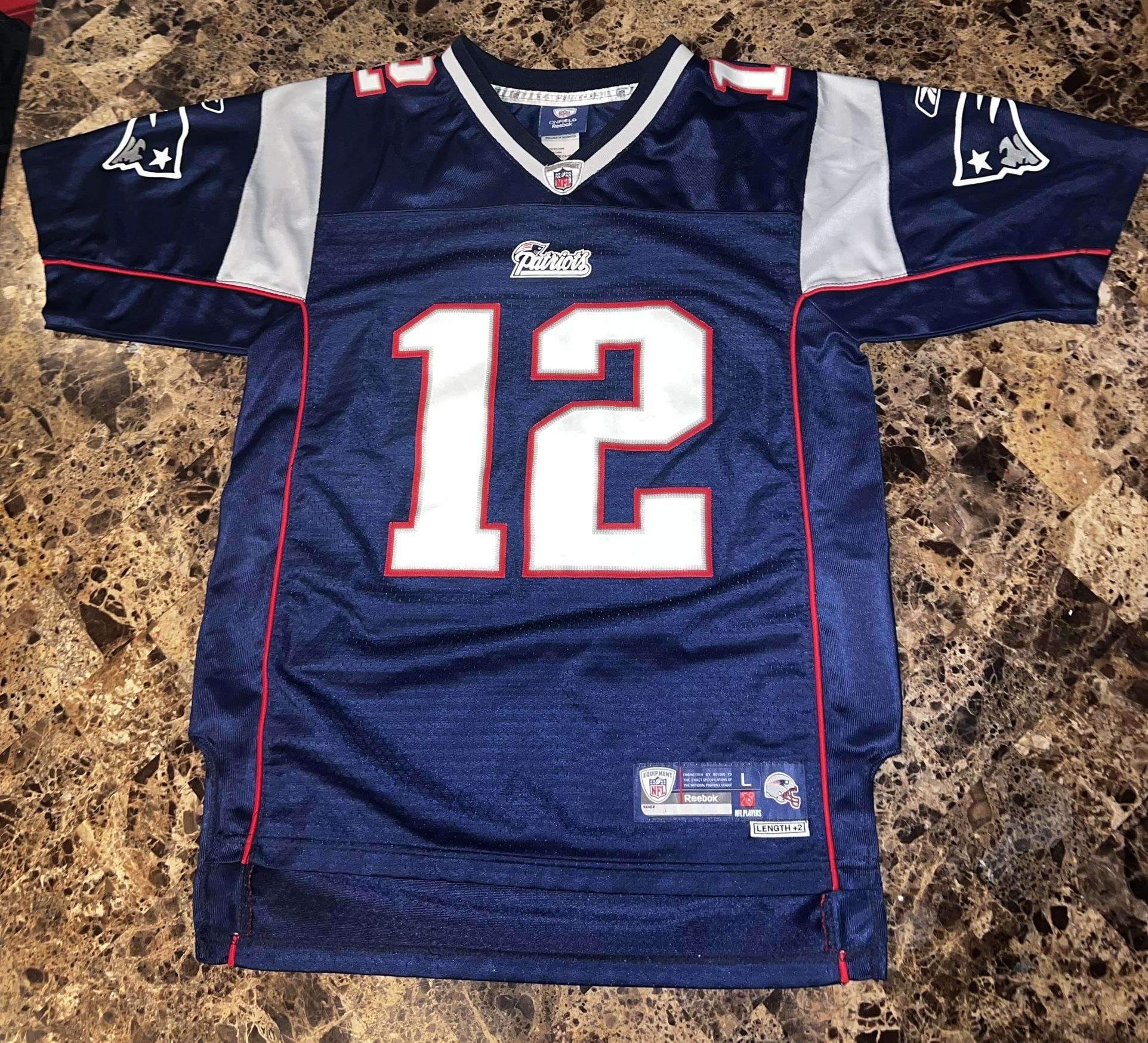 Tom Brady Patriots Jersey Stitched Youth Large