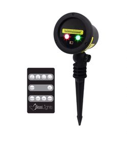 BlissLights DUO Laser Christmas Lights, Wireless Star Projector, Red and Green