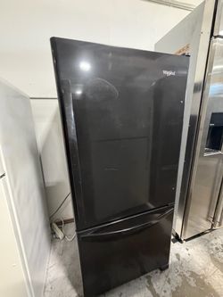 Whirlpool Black Bottom-Freezer Refrigerator