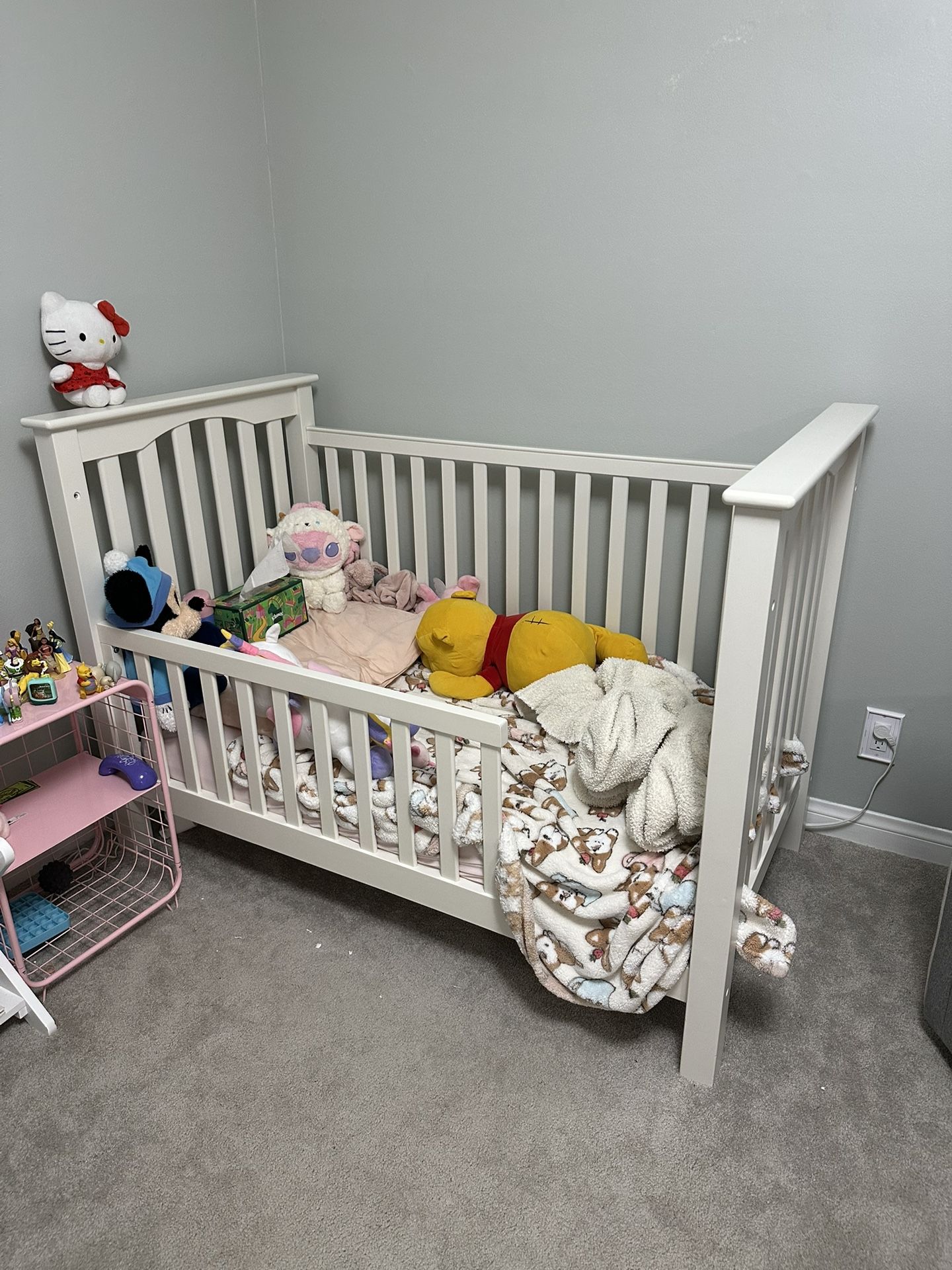 Pottery Barn Crib White With Convertible Conversion 