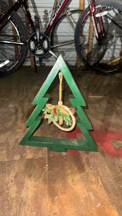 Wooden Christmas Tree Holiday Decoration