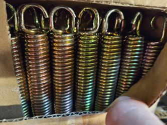 36pc Heavy Duty Trampoline Springs 137mm (5.4") Replacement Galvanized Steel