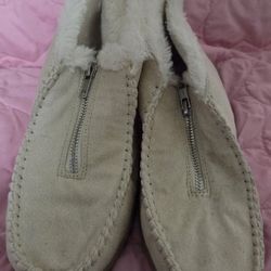 Sonoma Goods for Life moccasin slippers in size M (7-8) & water shoes 8