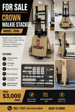 Crown Walkie Stacker