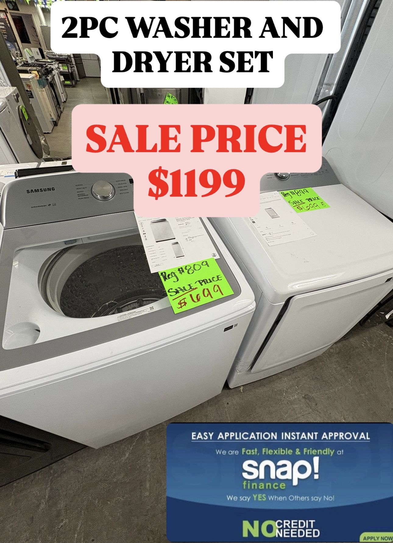 Samsung Washer And Dryer Set