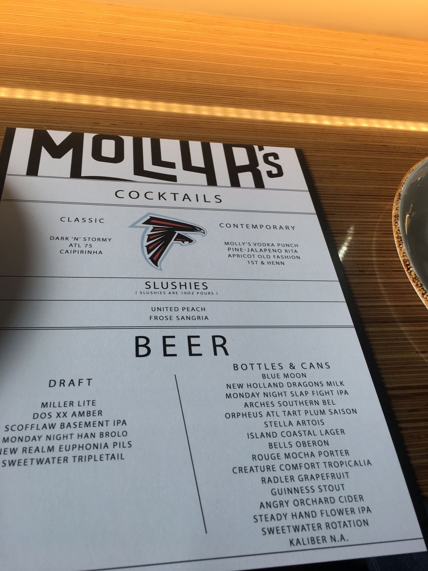 Molly B’s at Mercedes Benz Stadium for the Falcons/Cowboys game Sunday 11/18 at 1pm