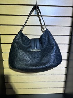 Gucci Guccisima Web Black Hobo Bag