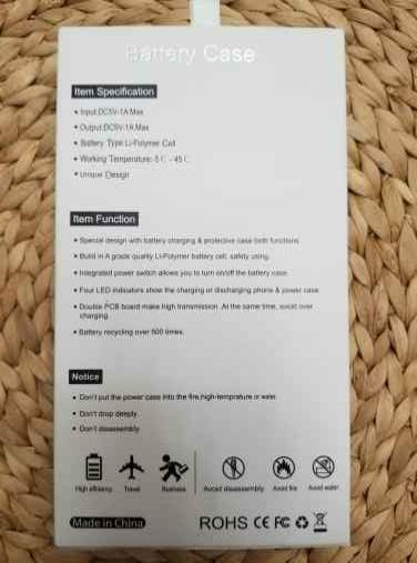 Case charger iPhone X