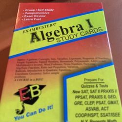 Exam busters Algebra 1 Course Flash/StudyCards 