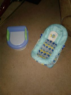 Baby bathtub and toilet