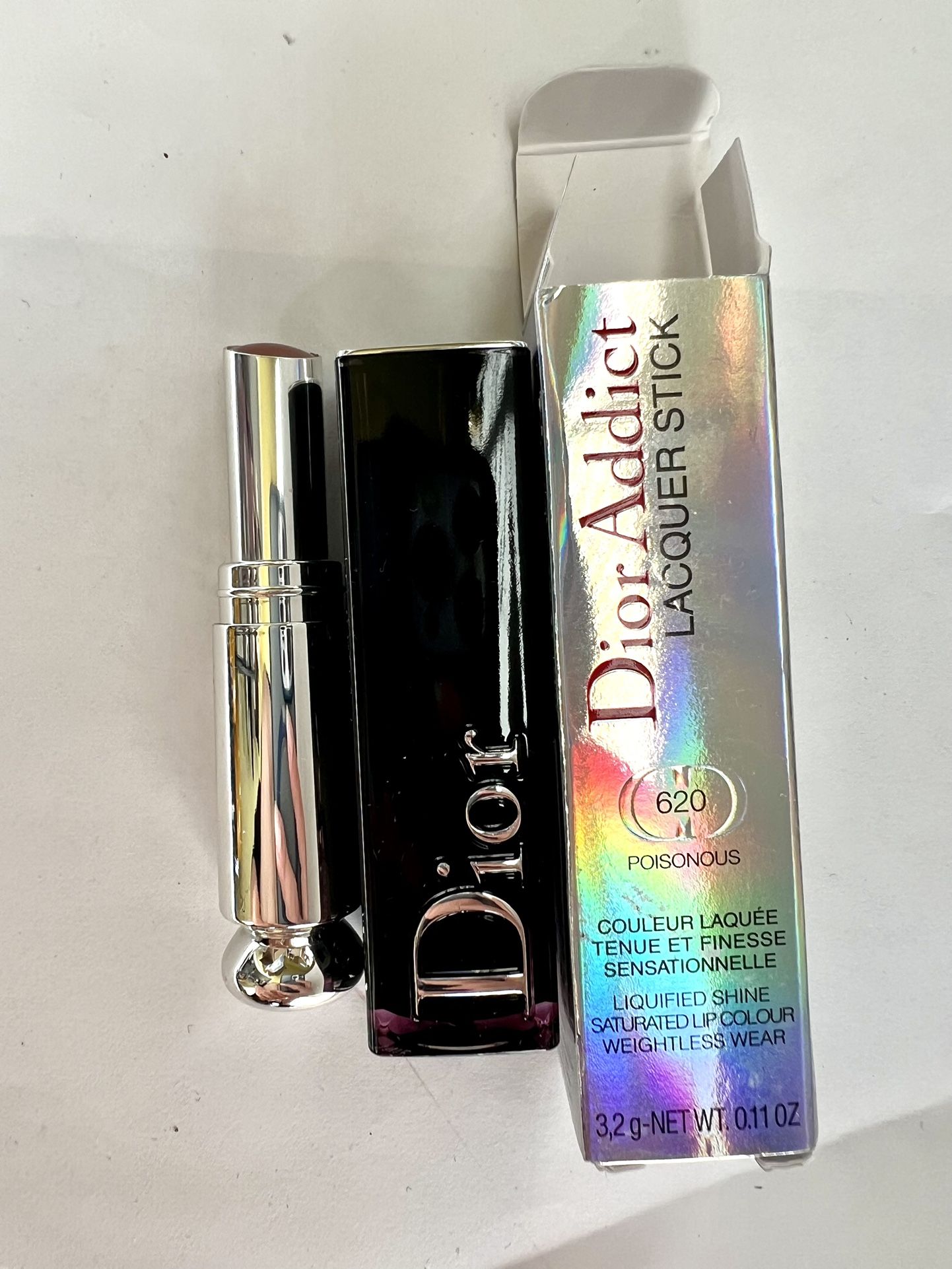 Dior Addict Lacquer Stick Lipstick 620 POISONOUS Full Size brand new In Box