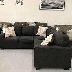 Alenya Charcoal Grey 2-Piece Sectional by Ashley 