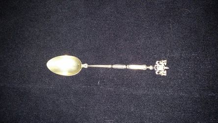 Sterling silver spoon with Gold wash