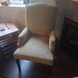 Velvet arm chair