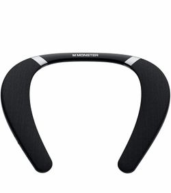 Monster Boomerang Neckband Bluetooth Speaker, Neck Speaker Bluetooth Wireless, 12H Playtime, True 3D Stereo Sound, Portable Soundwear, IPX7 Waterproof
