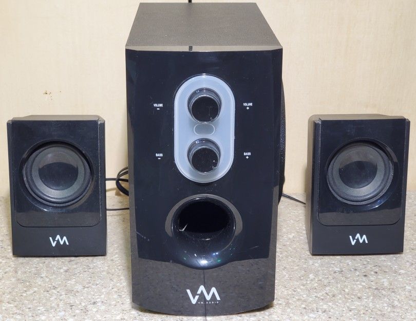 Like 
NEW! VM Audio VMCS21 300 Watt 2.1 Home/Computer Speakers Multimedia System