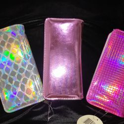 BRAND NEW METALIC WALLETS STAND OUT SHIMMERING