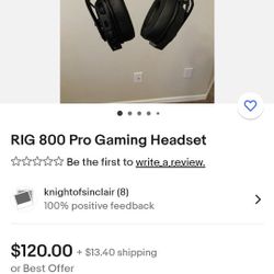 Rig 800 PRO HX Wireless Headset W/ Adapter 