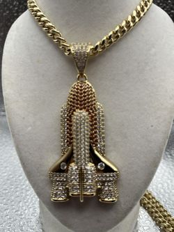 Gold Plated Rocket Chain