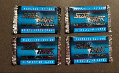 1992 Impel Star Trek: The Next Generation Inaugural Edition factory-sealed collector card packs