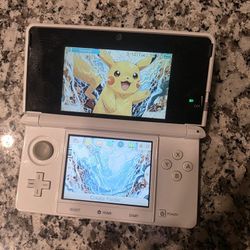 Nintendo 3ds Ice White Custom Video Game Console Mod-bbed