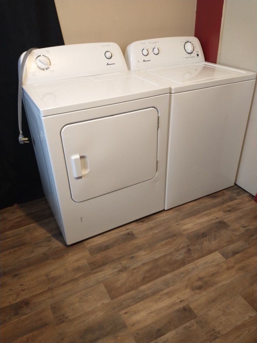 Amana washer and electric dryer.