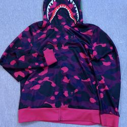 BAPE Purple And Pink Camp Full Zip